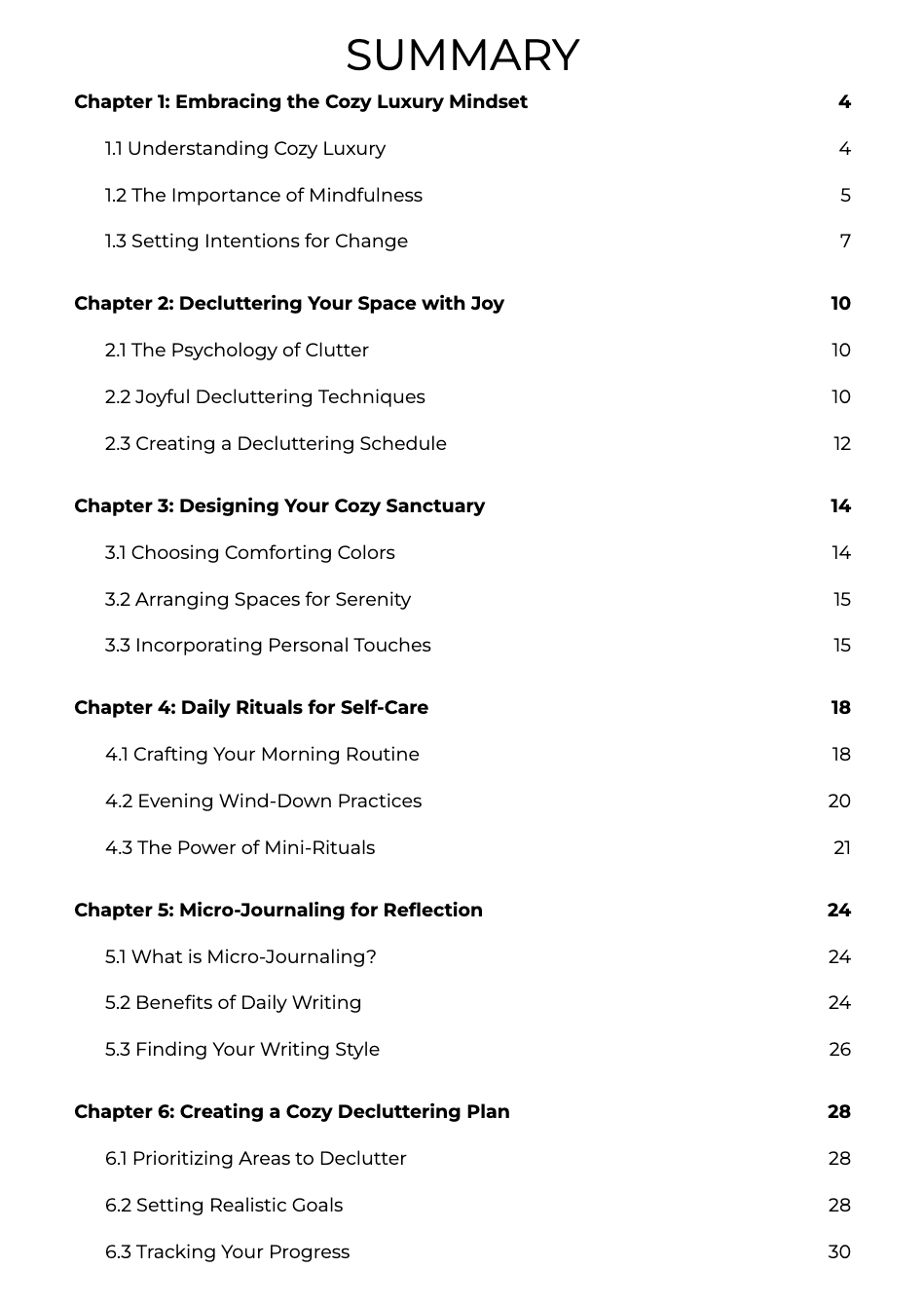 The Cozy Luxury Reset: One Day At A Time E-Book (Digital Download)