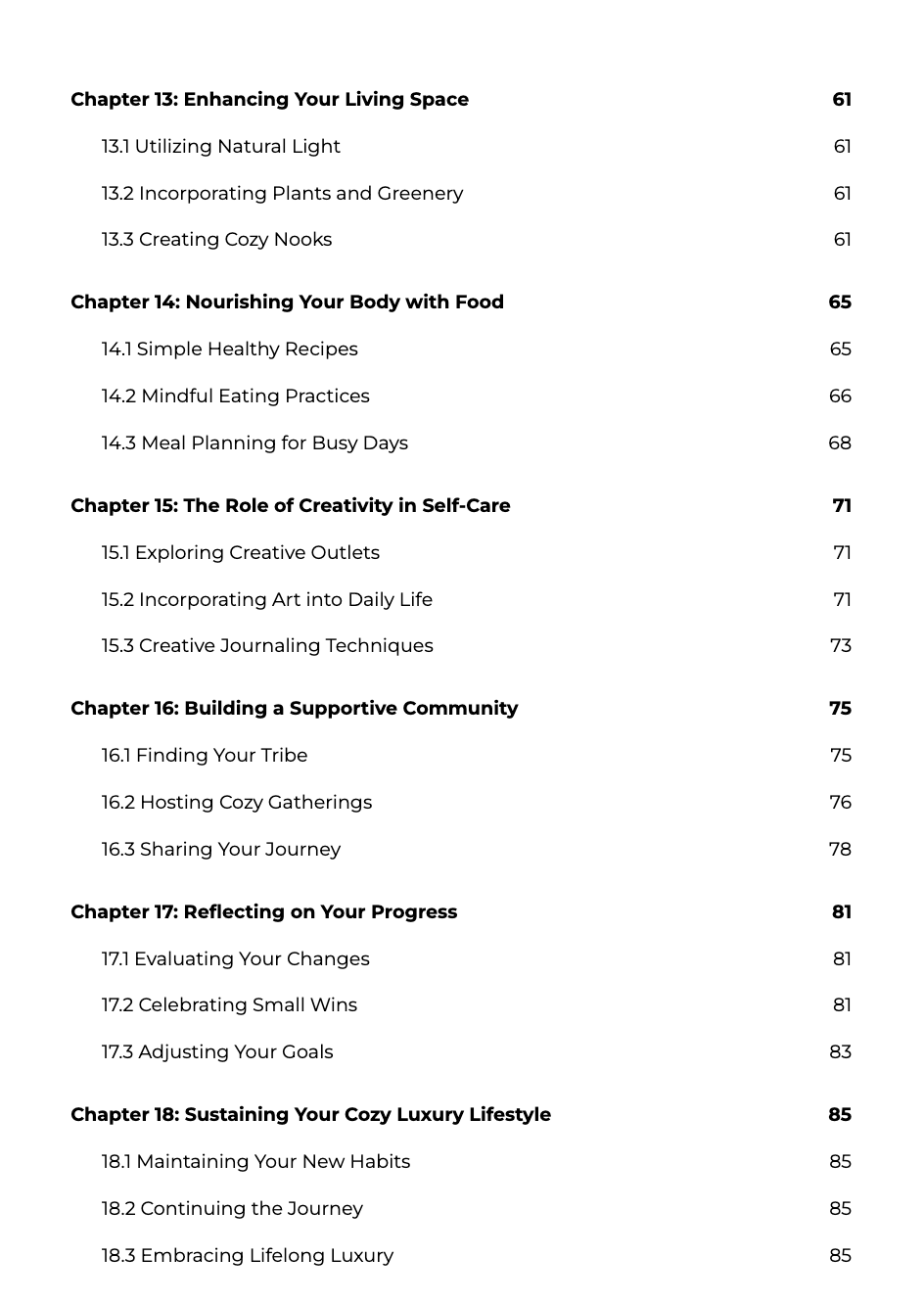 The Cozy Luxury Reset: One Day At A Time E-Book (Digital Download)