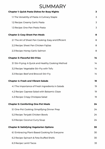 Lazy Dinner Recipes 40 Quick & Cozy Meals 2026 Edition (Digital Download)